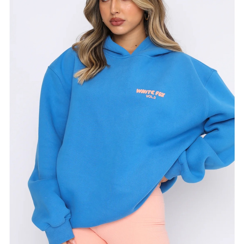 White Fox Blue and Ppnk Hoodie